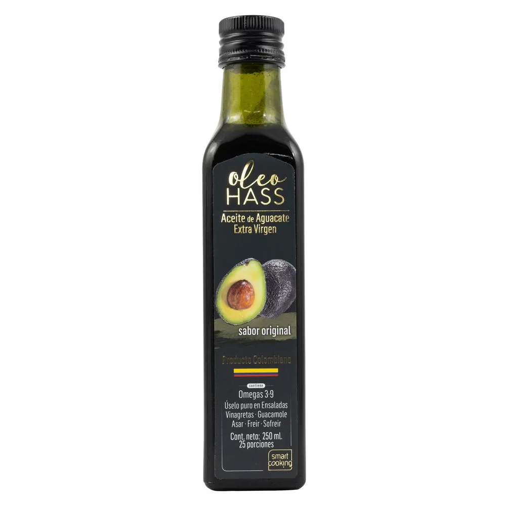 ACEITE DE AGUACATE EXTRA VIRGEN OLEO HASS X 250 ML