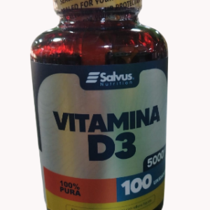 VITAMINA D3 X 5000GM  SALVUS NUTRITION X 100 CAPSULAS